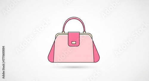 Charming pink handbag, a delightful accessory for fashionforward individuals, adding a touch of sweetness and elegance to any ensemble