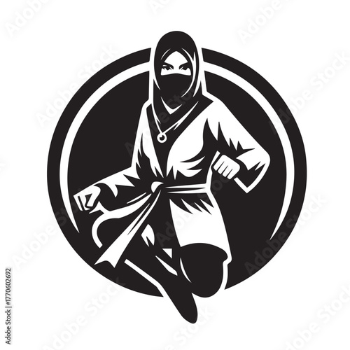 pencak silat sports logo vector
