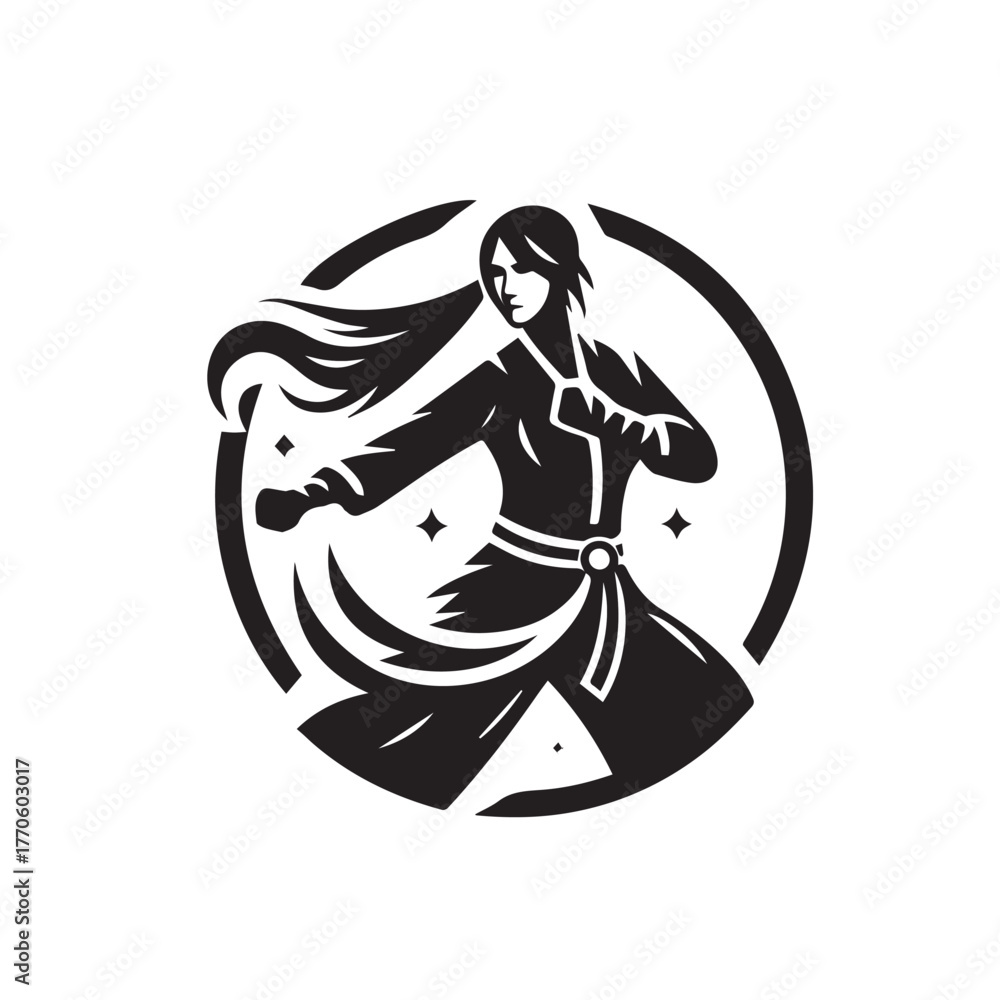 Fototapeta premium pencak silat sports logo vector