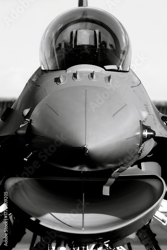 military aircraft front view
