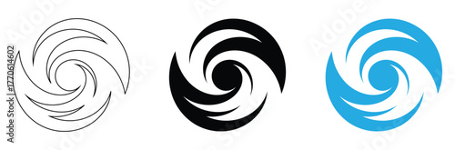 Retro bling shape set with sparkling stars, wireframe grid form, swirling galaxy, planet rings, starburst rays,Cool abstract swirl design element in black, blue, outline,editable stroke