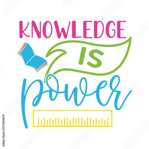 Knowledge is power svg