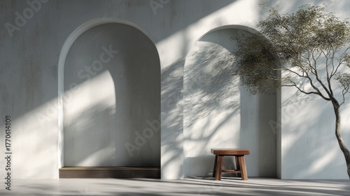 Light-filled minimalist space