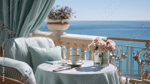 Chill morning by the sea