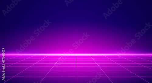 Retro Future Grind Design In Neon Colors