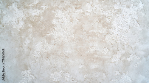 A textured, light-colored wall with varying shades of beige, featuring a rough, uneven surface that adds depth and character.