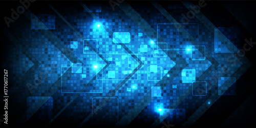 abstract rectangle digital texture dynamic design background