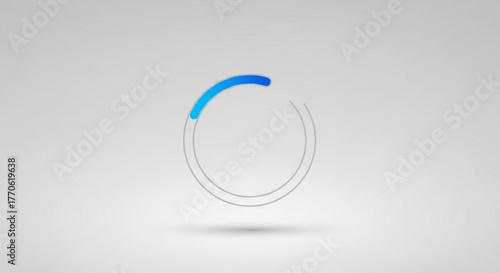 Blue loading circle progress bar vector illustration loading icon round progress bar circle loading