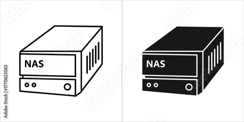 Nas device and its silhouette