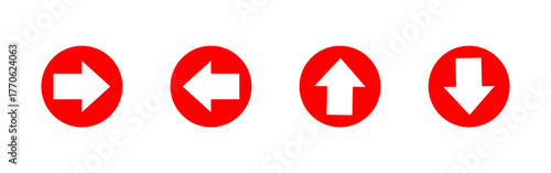  arrow sign with red bigron