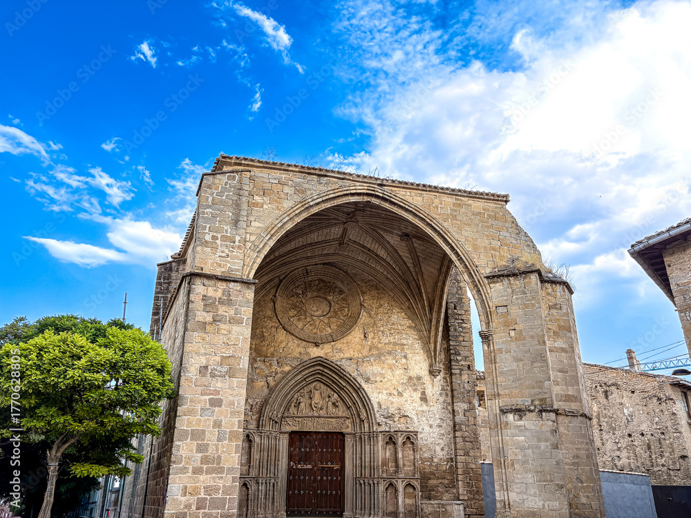 Fototapeta premium Beautiful street view of Old town in Sigues ,Spain