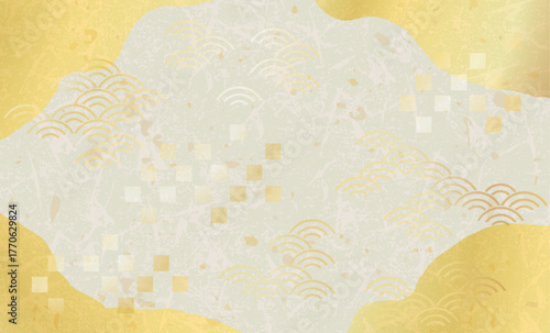 Fotografía 美しい日本の和柄背景イラスト
