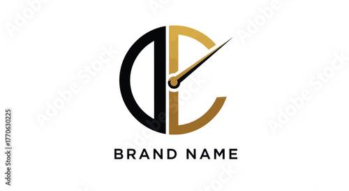 Elegant watch logo design with the brand name displayed below.