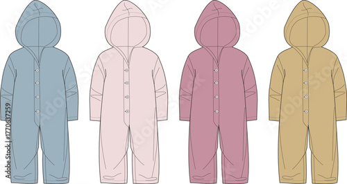 Cozy Hooded Onesie Collection Baby and Toddler Jumpsuits