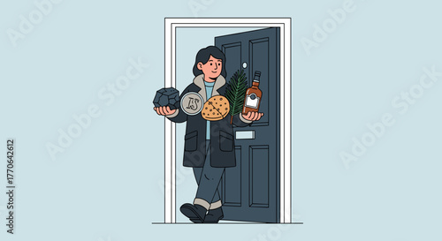 The tradition of the “First Step” in Hogmanay