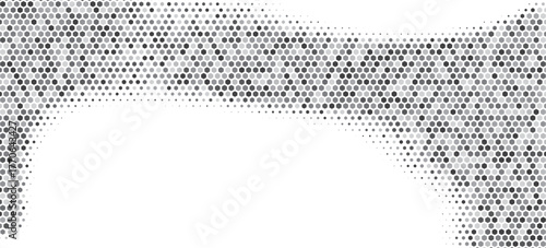 Gray, black, white beehive background. Honeycomb, bees hive cells pattern. Bee honey shapes. Vector geometric seamless texture symbol. Hexagon, hexagonal raster, mosaic cell sign or icon. Gradation.