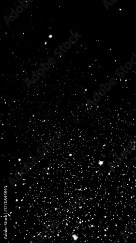 snow Falling  or snow against a black background