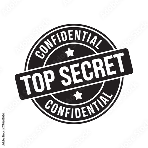 Top secret confidential stamp seal