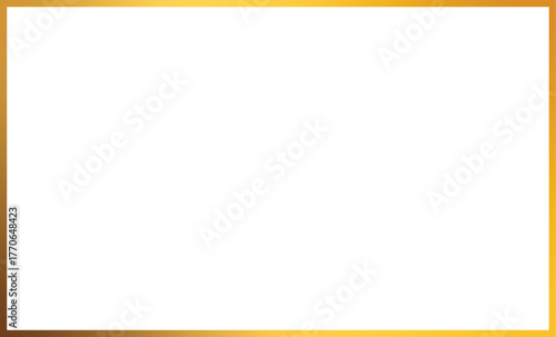 Luxury Gold Square Frame Border Template - Elegant Metallic Design Element Vector