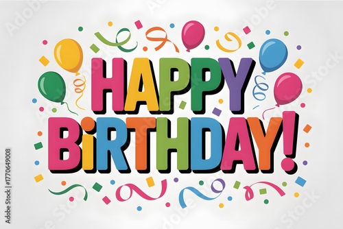 happy birthday greeting card 