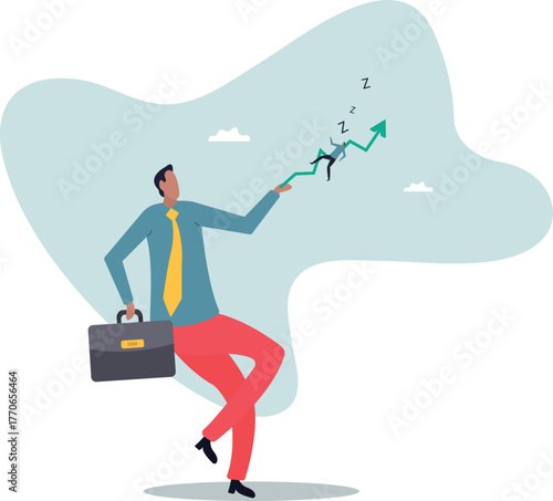 Success investment earn more profit or easy growing return mutual fund, make money from cryptocurrency trading or dream about being rich .human life and situation.