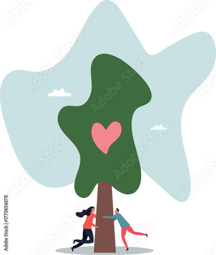 love for nature and trees, warm feelings and emotions.about a man and his life.