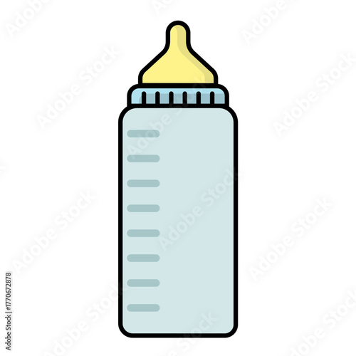 baby milk bottle icon vector illustration