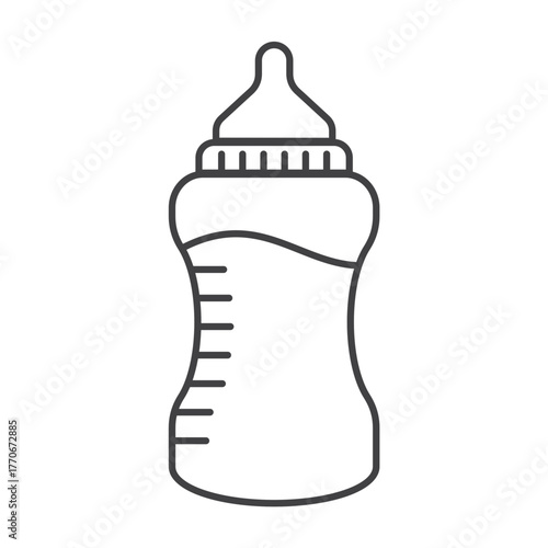 baby milk bottle icon vector illustration