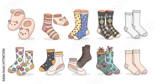 Whimsical Variety: An Array of Fun and Functional Socks for Every Preference and Style