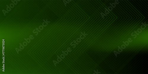 Green neon glowing arrows technology abstract background. Futuristic laser graphic vector design