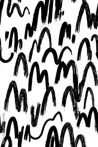 Minimalist abstract black and white vertical pattern design