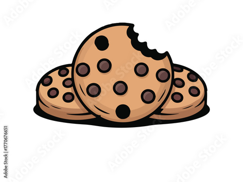 Chocolate Chip Cookies with Bite