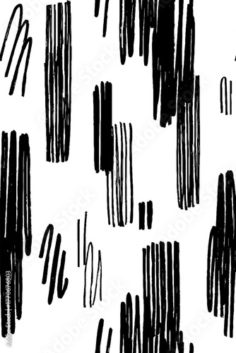 Minimalist abstract black and white geometric pattern for modern design