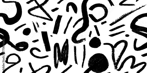 Minimalist abstract black and white gift pattern design