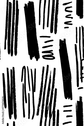 Minimalist black and white geometric pattern for modern design