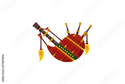 bagpipe design vector