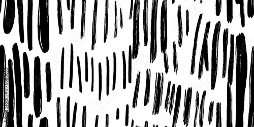 Minimalist abstract black and white vertical lines for modern background design