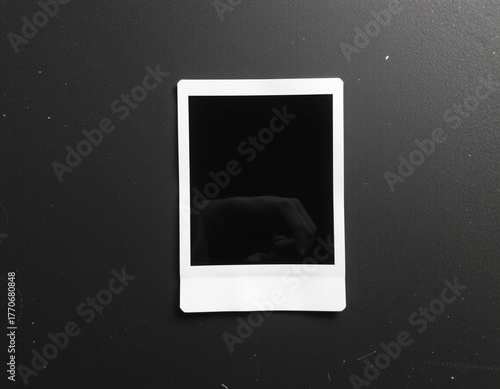 Vintage Polaroid Frames with Black Background