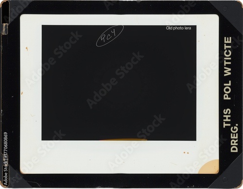 Vintage Polaroid Frames with Black Background