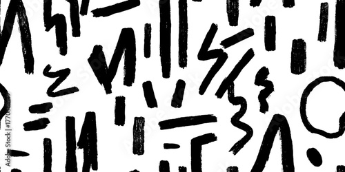 Minimalist abstract black and white wood fiber pattern design for artistic decor