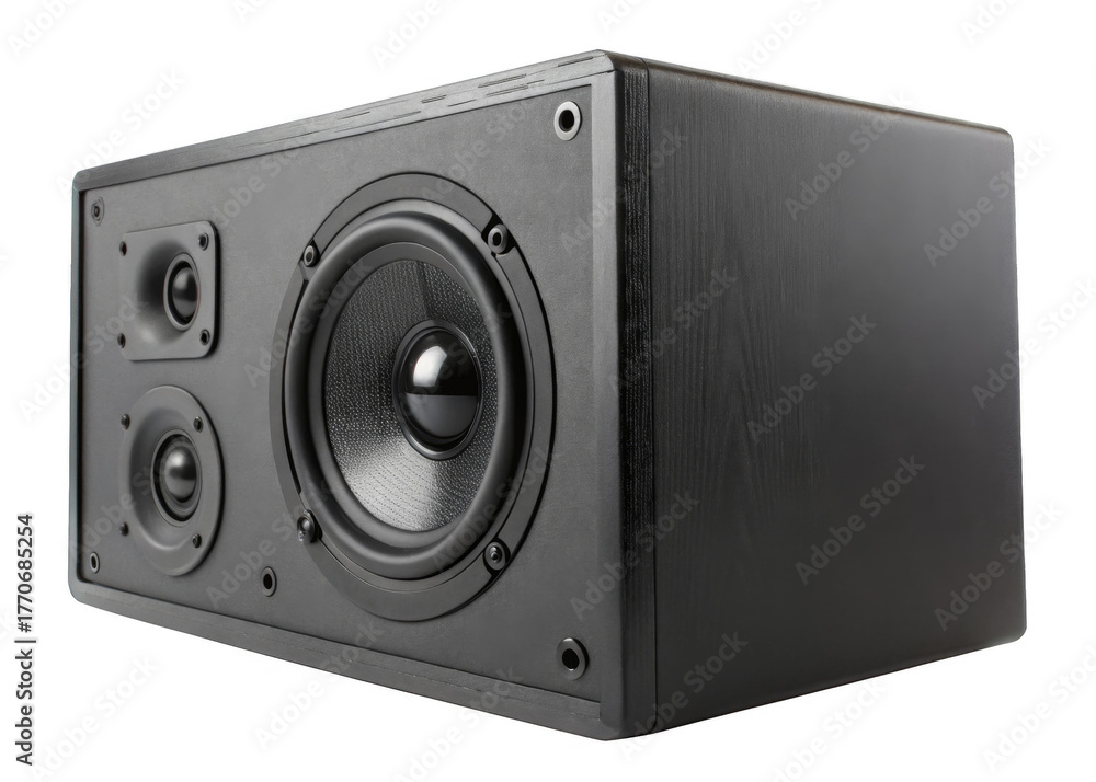 Obraz premium Speaker box isolated on a transparent background.