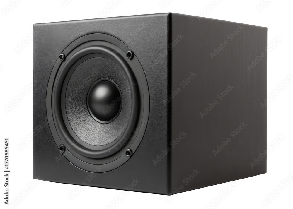 Obraz premium Speaker box isolated on a transparent background.