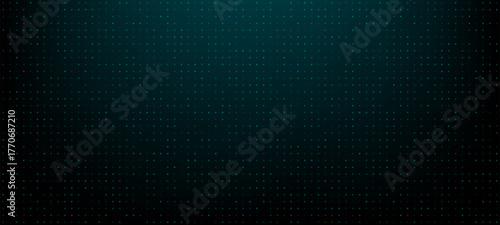 Digital teal dot pattern for futuristic technology background. HUD style vector graphics or cyber security data visualization concept.