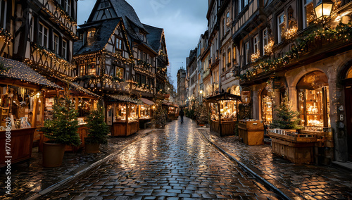 Marché de noël à Strasbourg, Alsace.