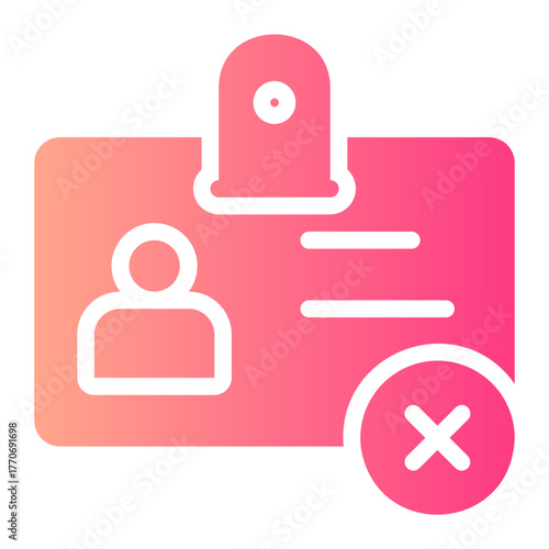 id card gradient icon