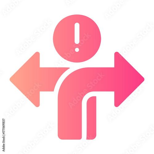 uncertainty gradient icon