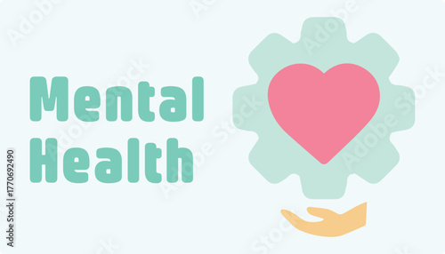 Positive thinking, mental health, love, happy, psychotherapy, help, well-being, mind, anxiety, depression. Emotional state, care, medical therapies, prevention, treatment. Set, icon collection, vector