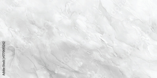 White marble texture background with soft gray veins, polished stone surface for luxury design, branding and mockups.