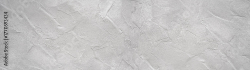 White gray grey rough cement concrete plaster facade texture, wall background banner panorama
