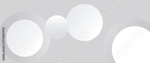 Modern simple white abstract waves background. Circle Creative eps 10